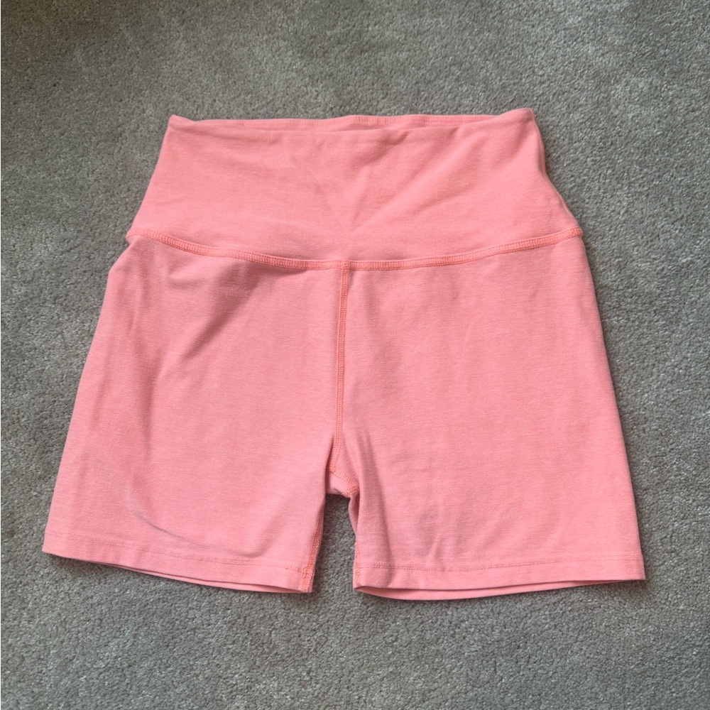 Beyond Yoga Spacedye Keep Pace 5" Biker Short Electric Peach - Picture 4 of 6